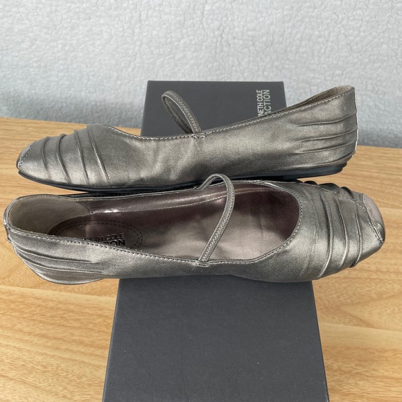 Kenneth Cole Reaction Show the Bay MT Pewter Ballet Flats Women's Size 6 - Picture 7 of 10